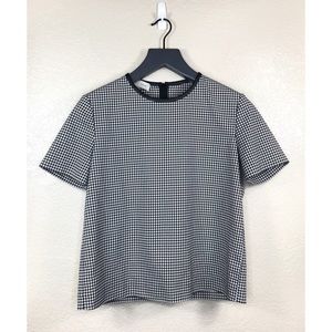 Stella McCartney Boxy Mini-Houndstooth Top Size 44 IT